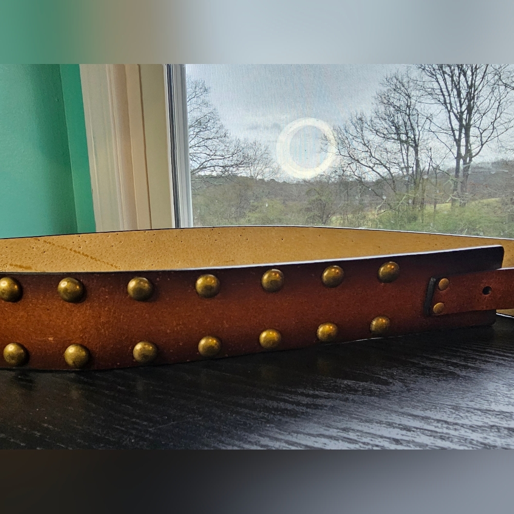 No Boundaries Brown Studded Belt Women's Size XL - Picture 5 of 13